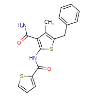 5-benzyl-4-methyl-2-(thiophene-2-amido)thiophene-3-carboxamide