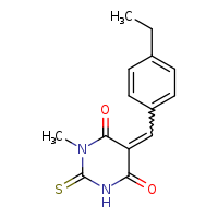 (5E)-5-[(4-ethylphenyl)methylidene]-1-methyl-2-sulfanylidene-1,3-diazinane-4,6-dione