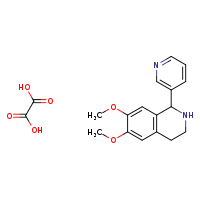 6,7-dimethoxy-1-(pyridin-3-yl)-1,2,3,4-tetrahydroisoquinoline; oxalic acid