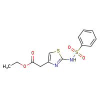 ethyl 2-(2-benzenesulfonamido-1,3-thiazol-4-yl)acetate