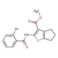methyl 2-(2-bromobenzamido)-4H,5H,6H-cyclopenta[b]thiophene-3-carboxylate