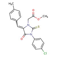 methyl 2-[(5Z)-3-(4-chlorophenyl)-5-[(4-methylphenyl)methylidene]-4-oxo-2-sulfanylideneimidazolidin-1-yl]acetate
