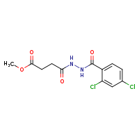 methyl 4-[(2,4-dichlorophenyl)formohydrazido]-4-oxobutanoate