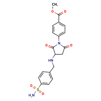 methyl 4-(2,5-dioxo-3-{[(4-sulfamoylphenyl)methyl]amino}pyrrolidin-1-yl)benzoate