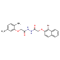 N'-{2-[(1-bromonaphthalen-2-yl)oxy]acetyl}-2-(2,5-dimethylphenoxy)acetohydrazide