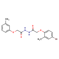 N'-[2-(4-bromo-2-methylphenoxy)acetyl]-2-(3-methylphenoxy)acetohydrazide