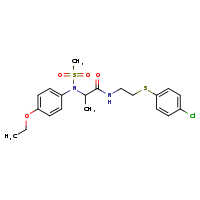N-{2-[(4-chlorophenyl)sulfanyl]ethyl}-2-[N-(4-ethoxyphenyl)methanesulfonamido]propanamide