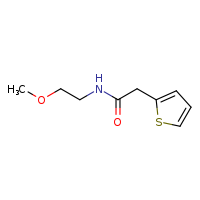 N-(2-methoxyethyl)-2-(thiophen-2-yl)acetamide