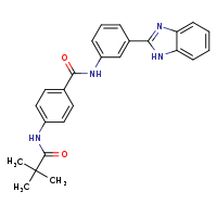N-[3-(1H-1,3-benzodiazol-2-yl)phenyl]-4-(2,2-dimethylpropanamido)benzamide