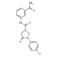 N-(3-acetylphenyl)-1-(4-chlorophenyl)-5-oxopyrrolidine-3-carboxamide