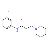N-(3-bromophenyl)-3-(piperidin-1-yl)propanamide