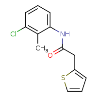 N-(3-chloro-2-methylphenyl)-2-(thiophen-2-yl)acetamide