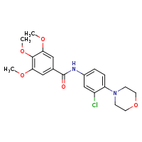 N-[3-chloro-4-(morpholin-4-yl)phenyl]-3,4,5-trimethoxybenzamide