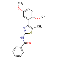 N-[4-(2,5-dimethoxyphenyl)-5-methyl-1,3-thiazol-2-yl]benzamide