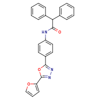N-{4-[5-(furan-2-yl)-1,3,4-oxadiazol-2-yl]phenyl}-2,2-diphenylacetamide