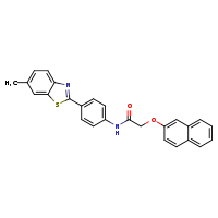 N-[4-(6-methyl-1,3-benzothiazol-2-yl)phenyl]-2-(naphthalen-2-yloxy)acetamide
