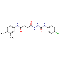 N-{[(4-chlorophenyl)carbamoyl]amino}-N'-(3,4-dimethylphenyl)succinamide