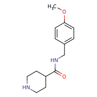 N-[(4-methoxyphenyl)methyl]piperidine-4-carboxamide