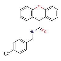 N-[(4-methylphenyl)methyl]-9H-xanthene-9-carboxamide