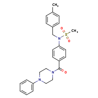 N-[(4-methylphenyl)methyl]-N-[4-(4-phenylpiperazine-1-carbonyl)phenyl]methanesulfonamide