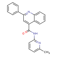 N-(6-methylpyridin-2-yl)-2-phenylquinoline-4-carboxamide