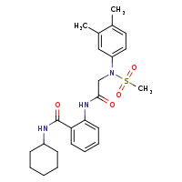 N-cyclohexyl-2-{2-[N-(3,4-dimethylphenyl)methanesulfonamido]acetamido}benzamide