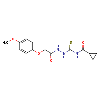 N-{[(cyclopropylformamido)methanethioyl]amino}-2-(4-methoxyphenoxy)acetamide