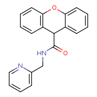 N-(pyridin-2-ylmethyl)-9H-xanthene-9-carboxamide