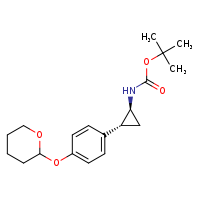 tert-butyl N-[(1S,2R)-2-[4-(oxan-2-yloxy)phenyl]cyclopropyl]carbamate