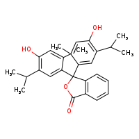 3,3-bis[4-hydroxy-2-methyl-5-(propan-2-yl)phenyl]-1,3-dihydro-2-benzofuran-1-one