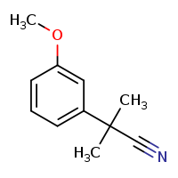 2-(3-methoxyphenyl)-2-methylpropanenitrile