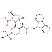 (4S,5R)-3-[(2S)-4-(tert-butoxy)-2-{[(9H-fluoren-9-ylmethoxy)carbonyl]amino}-4-oxobutanoyl]-2,2,5-trimethyl-1,3-oxazolidine-4-carboxylic acid
