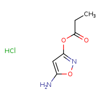 5-amino-1,2-oxazol-3-yl propanoate hydrochloride