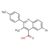 6-bromo-3-methyl-2-(4-methylphenyl)quinoline-4-carboxylic acid