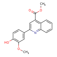 methyl 2-(4-hydroxy-3-methoxyphenyl)quinoline-4-carboxylate