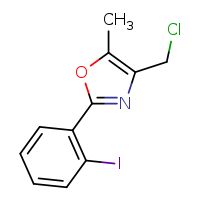 4-(chloromethyl)-2-(2-iodophenyl)-5-methyl-1,3-oxazole