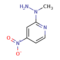2-(1-methylhydrazin-1-yl)-4-nitropyridine