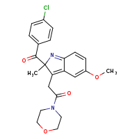 2-[2-(4-chlorobenzoyl)-5-methoxy-2-methyl-2H-indol-3-yl]-1-(morpholin-4-yl)ethan-1-one