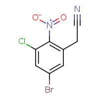 2-(5-bromo-3-chloro-2-nitrophenyl)acetonitrile