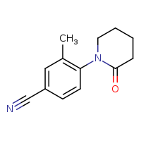 3-methyl-4-(2-oxopiperidin-1-yl)benzonitrile
