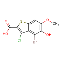4-bromo-3-chloro-5-hydroxy-6-methoxy-1-benzothiophene-2-carboxylic acid