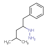 (4-methyl-1-phenylpentan-2-yl)hydrazine