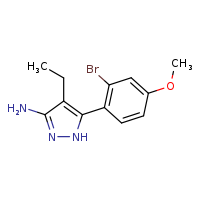 5-(2-bromo-4-methoxyphenyl)-4-ethyl-1H-pyrazol-3-amine