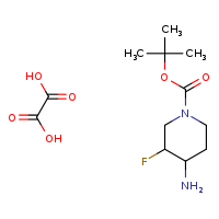 oxalic acid; tert-butyl 4-amino-3-fluoropiperidine-1-carboxylate