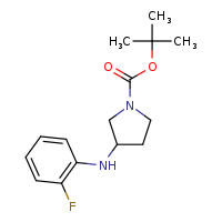 tert-butyl 3-[(2-fluorophenyl)amino]pyrrolidine-1-carboxylate