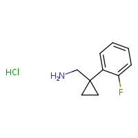 1-[1-(2-fluorophenyl)cyclopropyl]methanamine hydrochloride