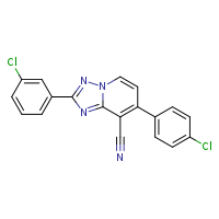 2-(3-chlorophenyl)-7-(4-chlorophenyl)-[1,2,4]triazolo[1,5-a]pyridine-8-carbonitrile