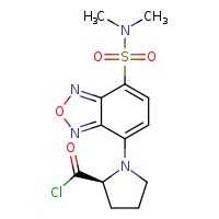 (2S)-1-[7-(dimethylsulfamoyl)-2,1,3-benzoxadiazol-4-yl]pyrrolidine-2-carbonyl chloride