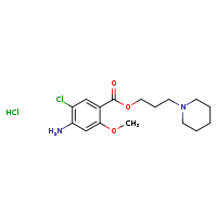 3-(piperidin-1-yl)propyl 4-amino-5-chloro-2-methoxybenzoate hydrochloride