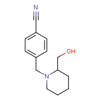 4-{[2-(hydroxymethyl)piperidin-1-yl]methyl}benzonitrile